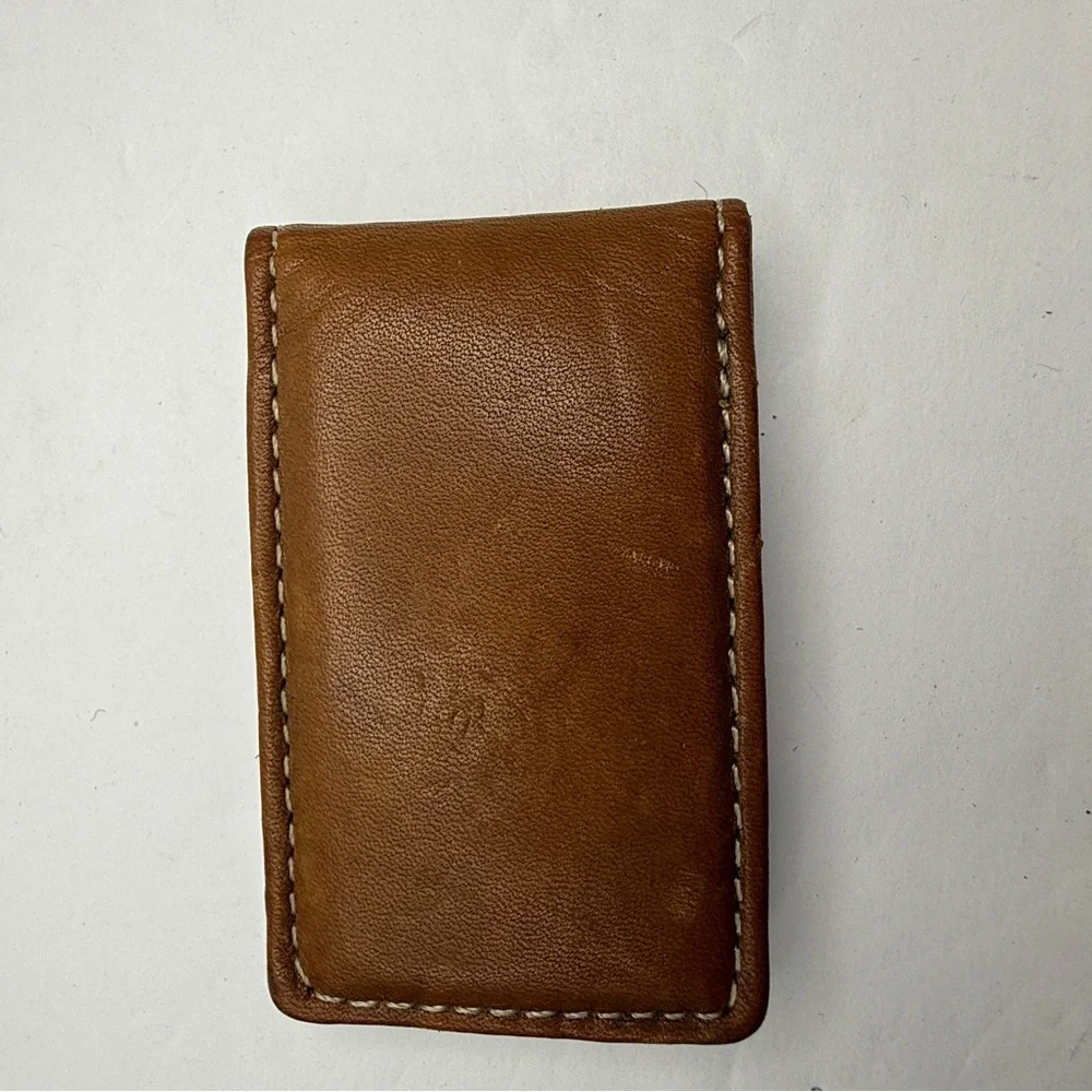 Tommy Hilfiger Money Clip Men's Leather Magnetic Embroidered Logo - Picture 2 of 4